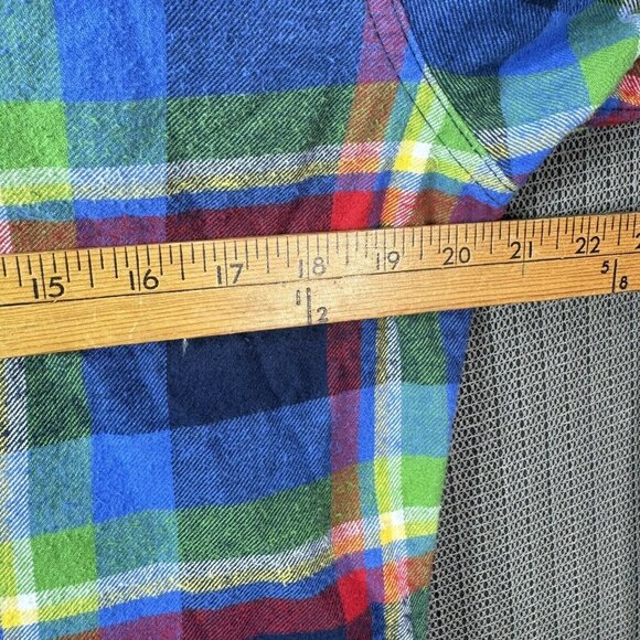 Hollister Shirt Men's M MultiColor Plaid Flannel Button Up Long Sleeve - Picture 7 of 9